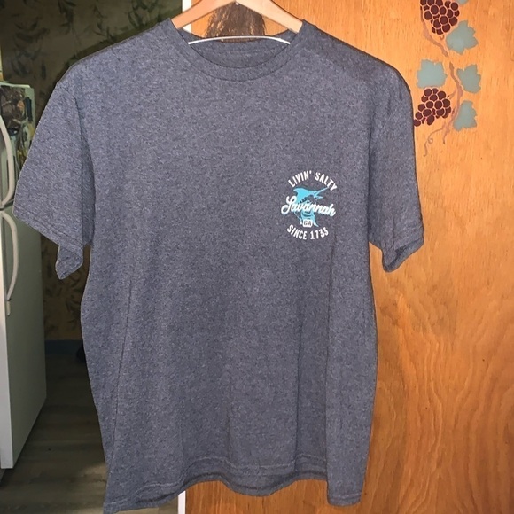Other - Living Salty Savannah Georgia location shirt unisex medium 1773 fishing